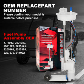 GZGN fuel pump installed in tank angle demonstrating direct-fit replacement benefit