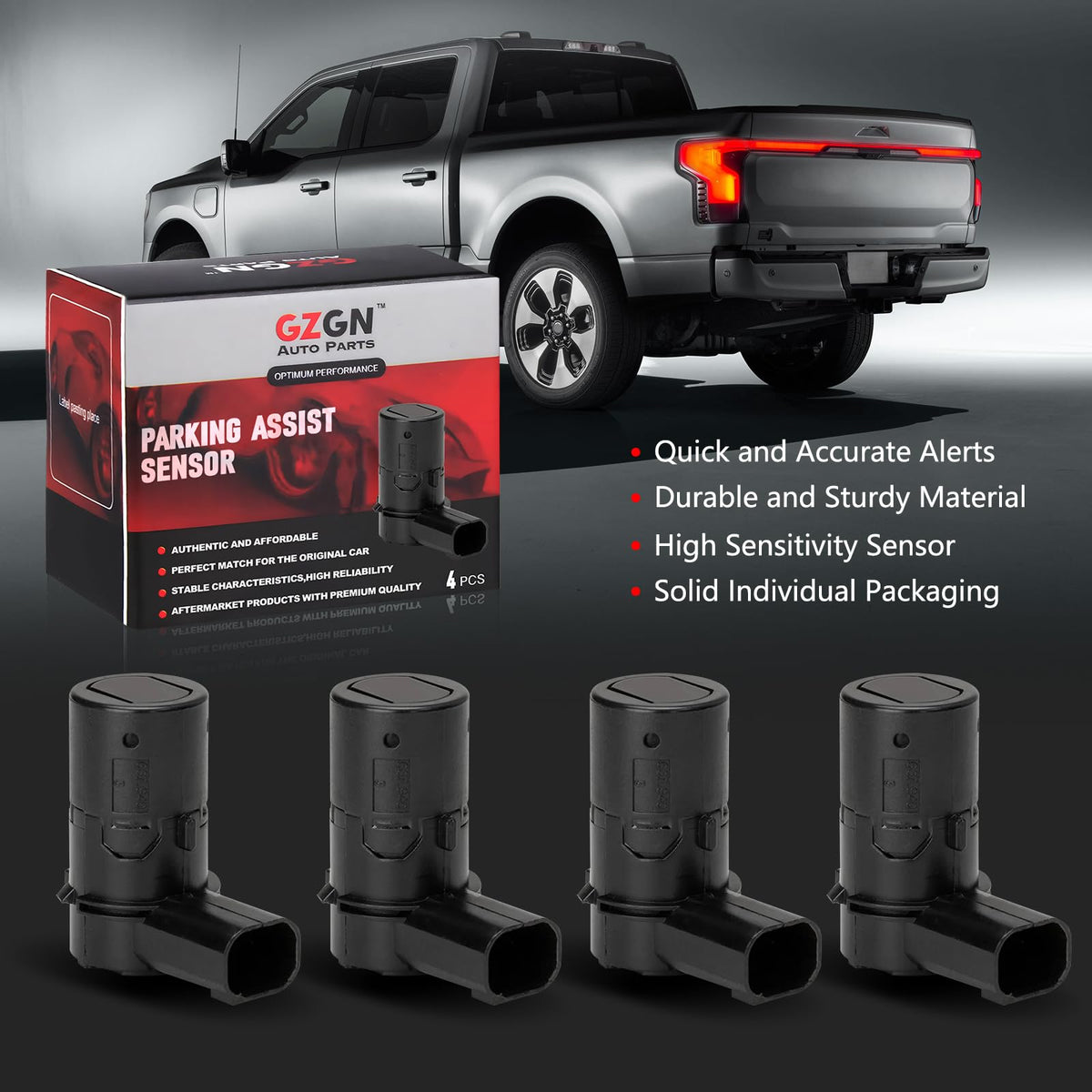 GZGN sensor installed on vehicle rear showing safer reversing