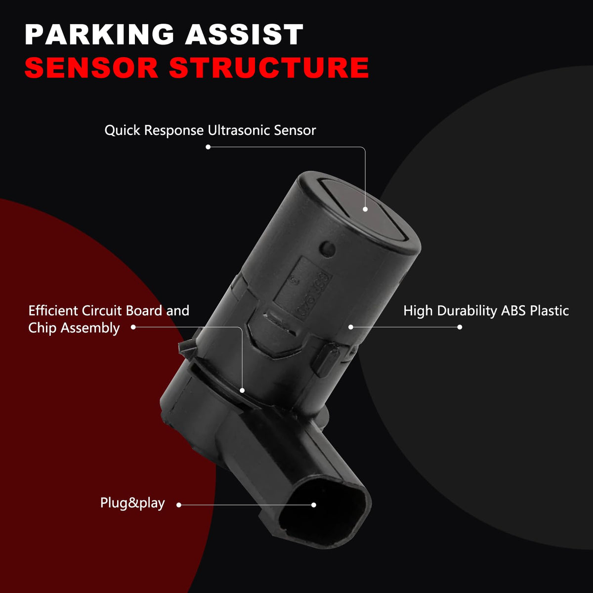 GZGN sensor kit installed in bumper demonstrating easy replacement