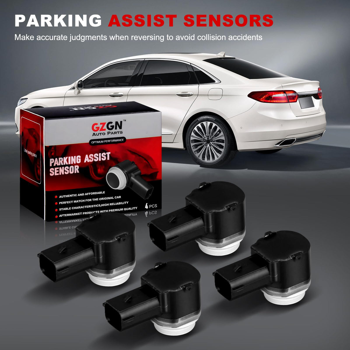 GZGN sensor lifestyle reverse parking scene showing safer backing maneuvers