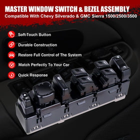 GZGN close-up of switch controls highlighting precise fit and clarity