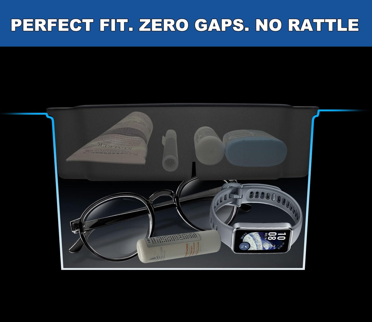 GZSH compartment layout displaying organized phone and coin spaces