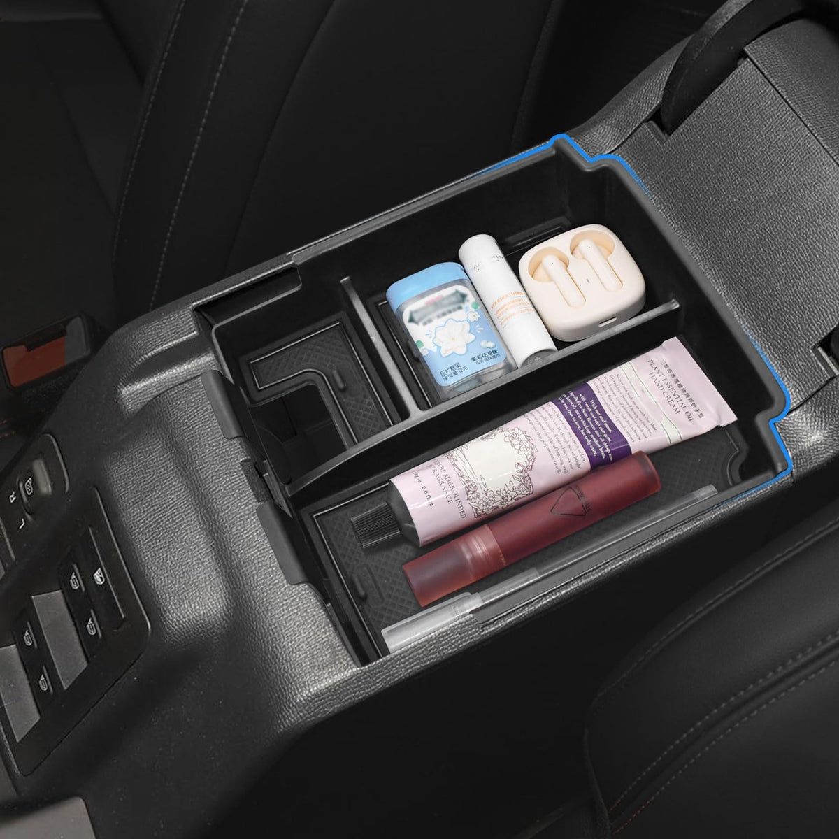 GZSH lifestyle shot in Bronco dashboard enhancing interior organization
