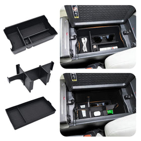 GZSH front view of console organizer showing neat storage benefit