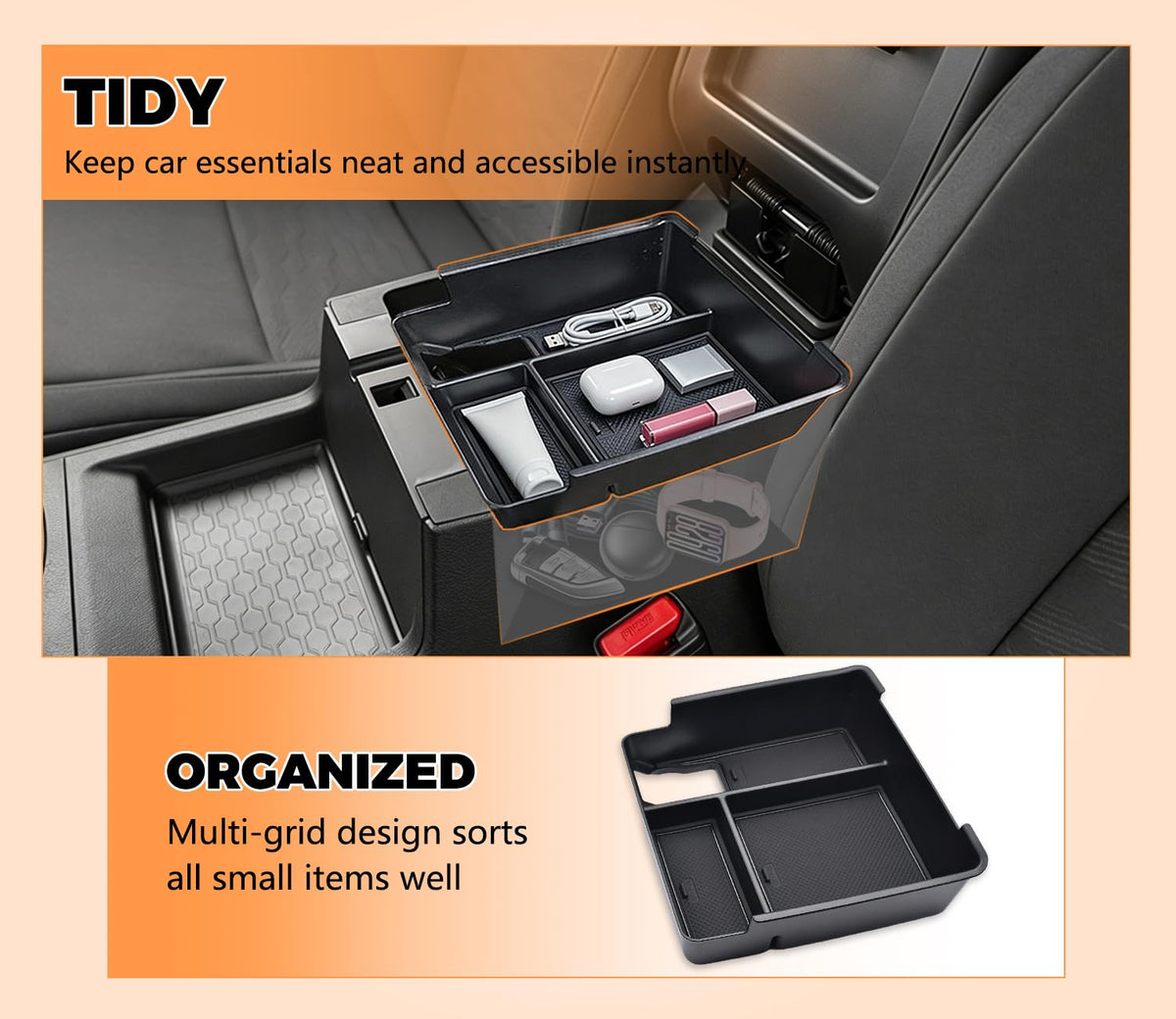 GZSH glove box insert holding documents and keeping glove box tidy