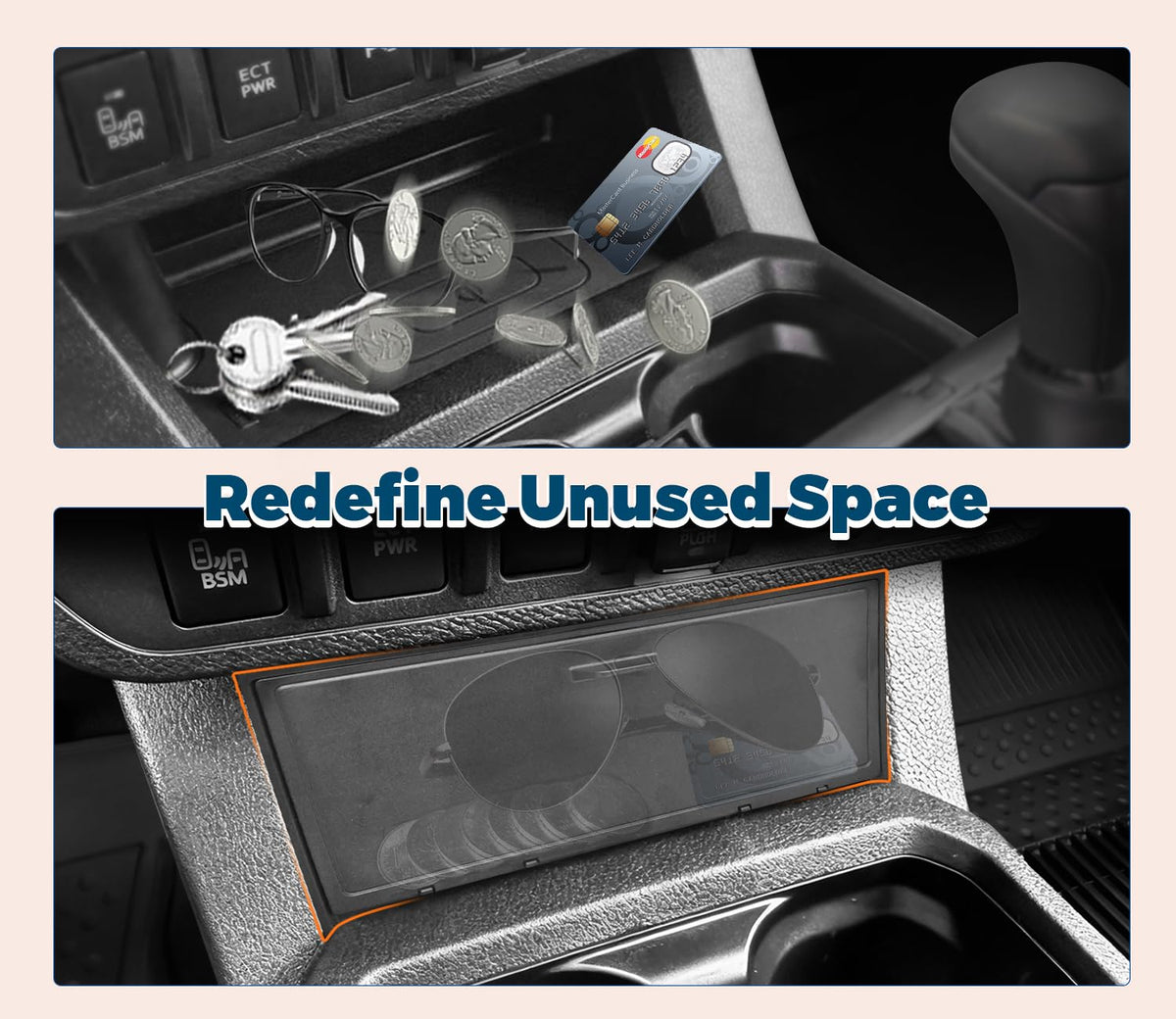 GZSH installed in Tacoma interior for tidy, hidden storage