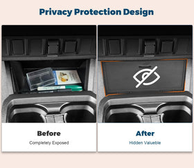 GZSH lifestyle driving view showing discreet storage while on road
