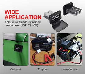 GZSH mounted on an RV interior panel illustrating tidy power access benefit