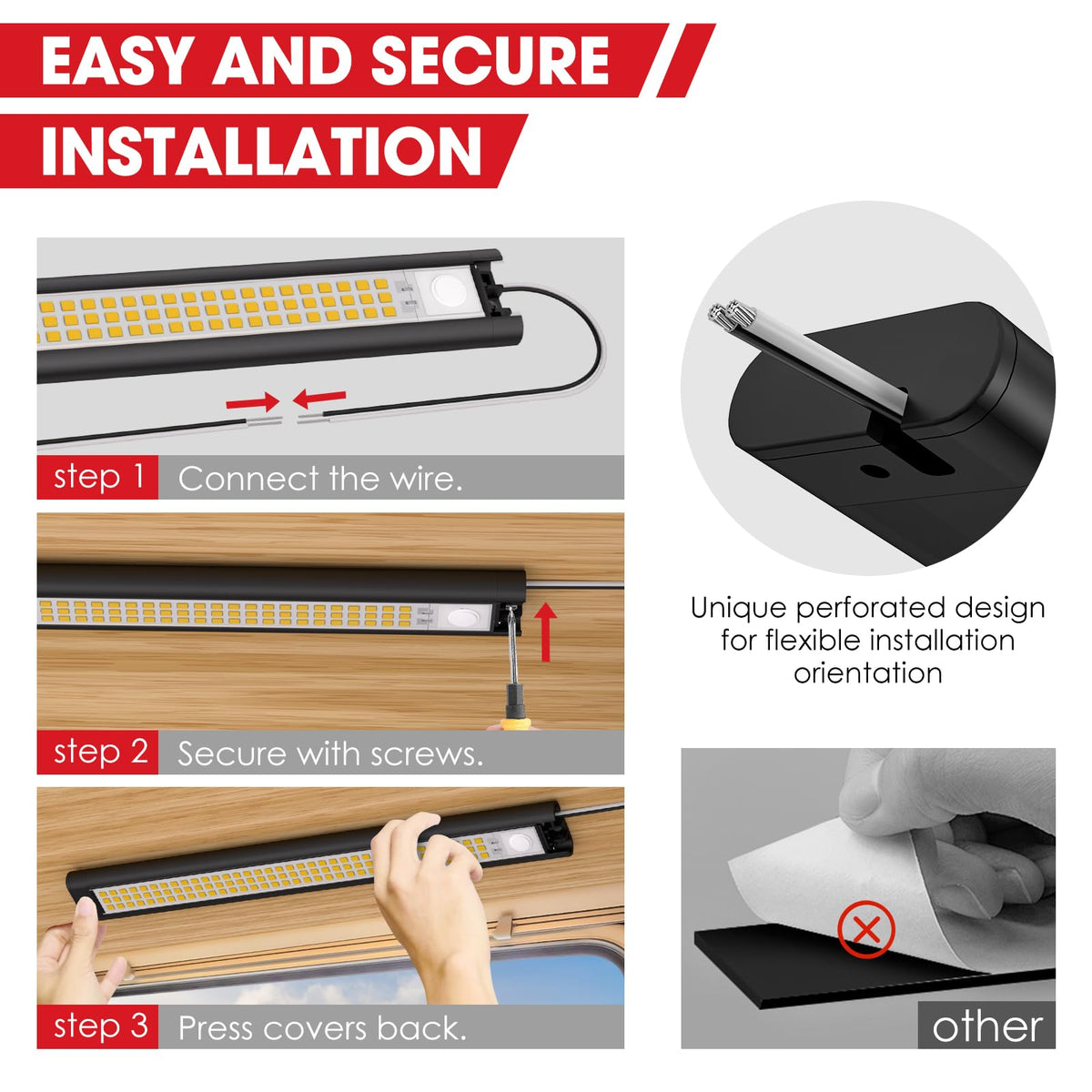 GZV notched wire exit detail for tidy cable routing and flexible installation benefit