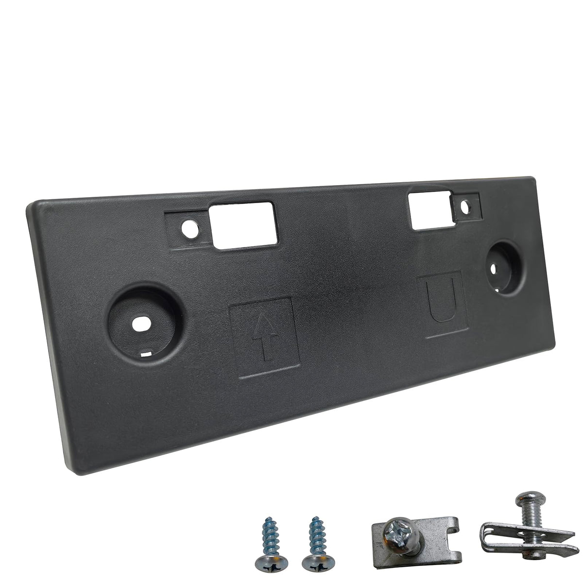 GZVKE bracket mounted on Altima bumper showing exact OE alignment benefit