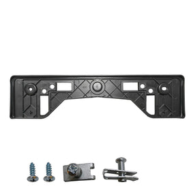 GZVKE plate bracket mounted on Toyota RAV4 bumper showing proper alignment