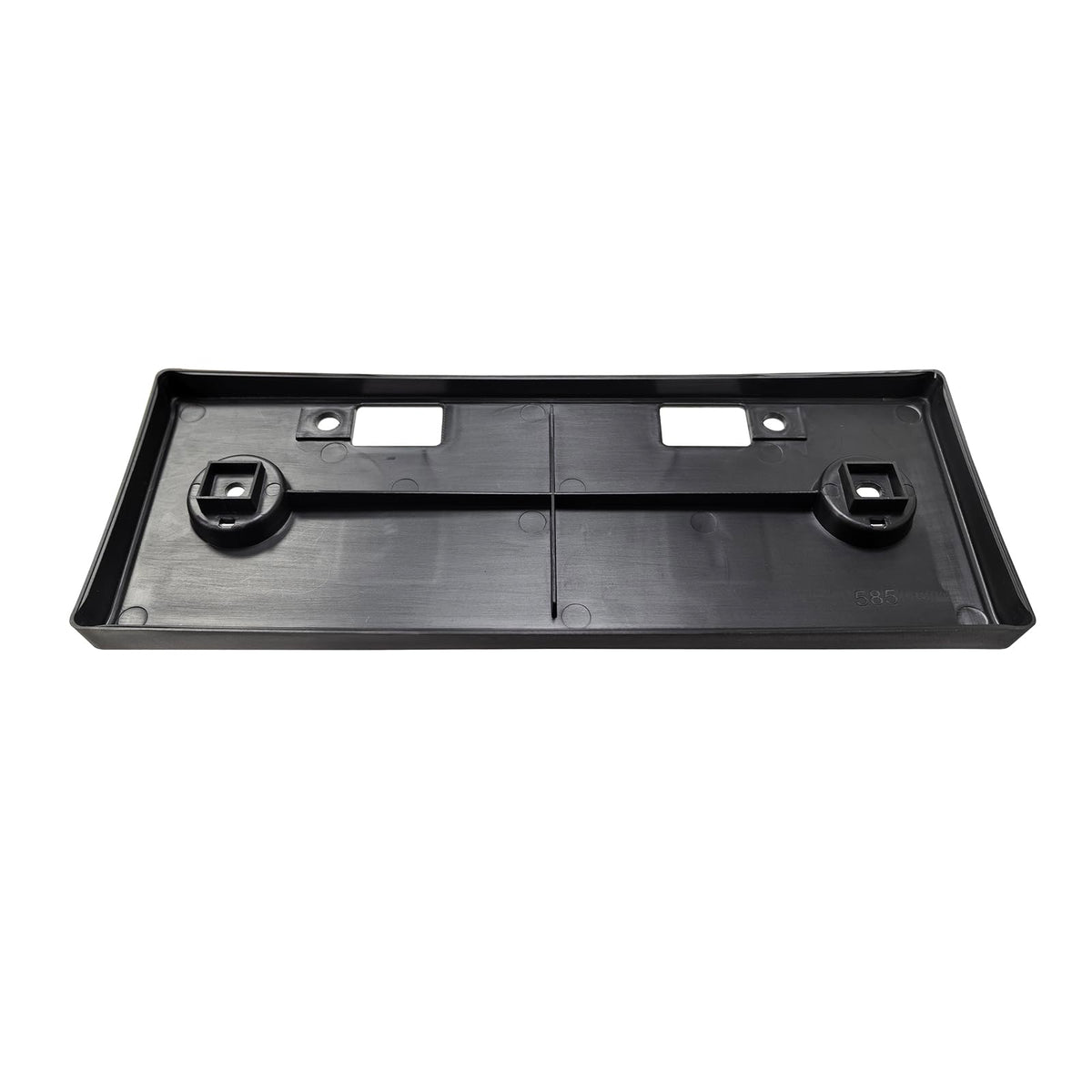 GZVKE bracket next to license plate showing correct size and fit