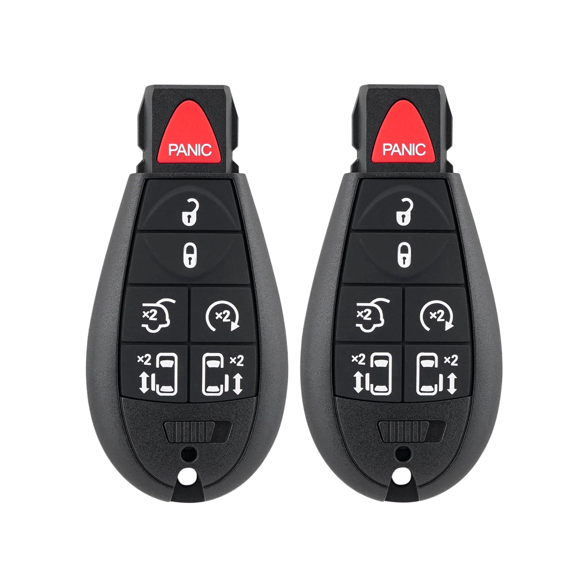 GZXNKEY front view of remote pack showing buttons and ready-to-program benefit
