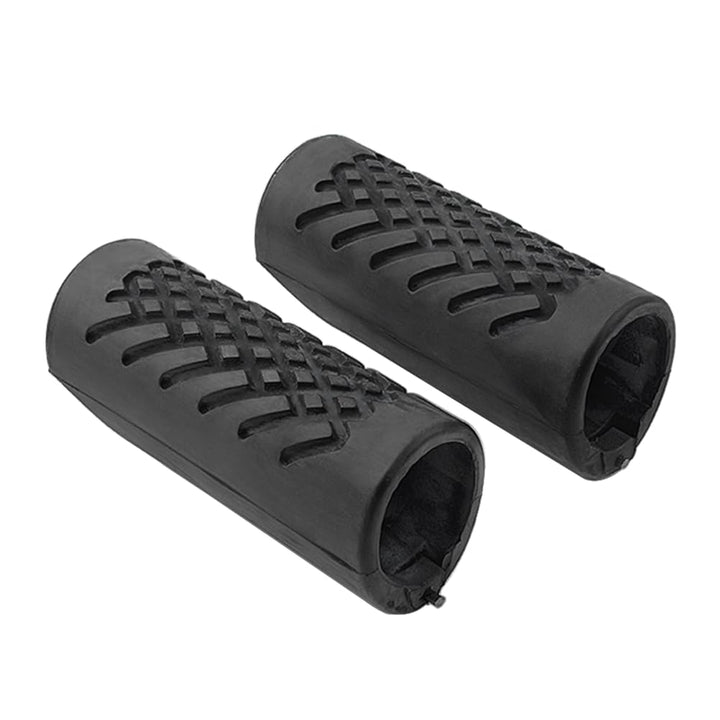 GZYF front view of rubber crash bar cover showing profile and fit benefits