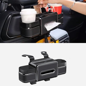 GZZJ front view of assembled organizer showing compartments and tidy storage benefit