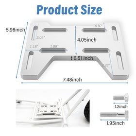 GZZTORES close-up machining finish on billet aluminum plate for strength and reliability