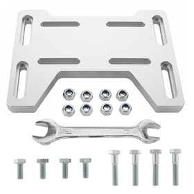 GZZTORES front view adapter plate showing mounting holes and durable finish for secure fit