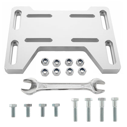 GZZTORES front view adapter plate showing mounting holes and durable finish for secure fit