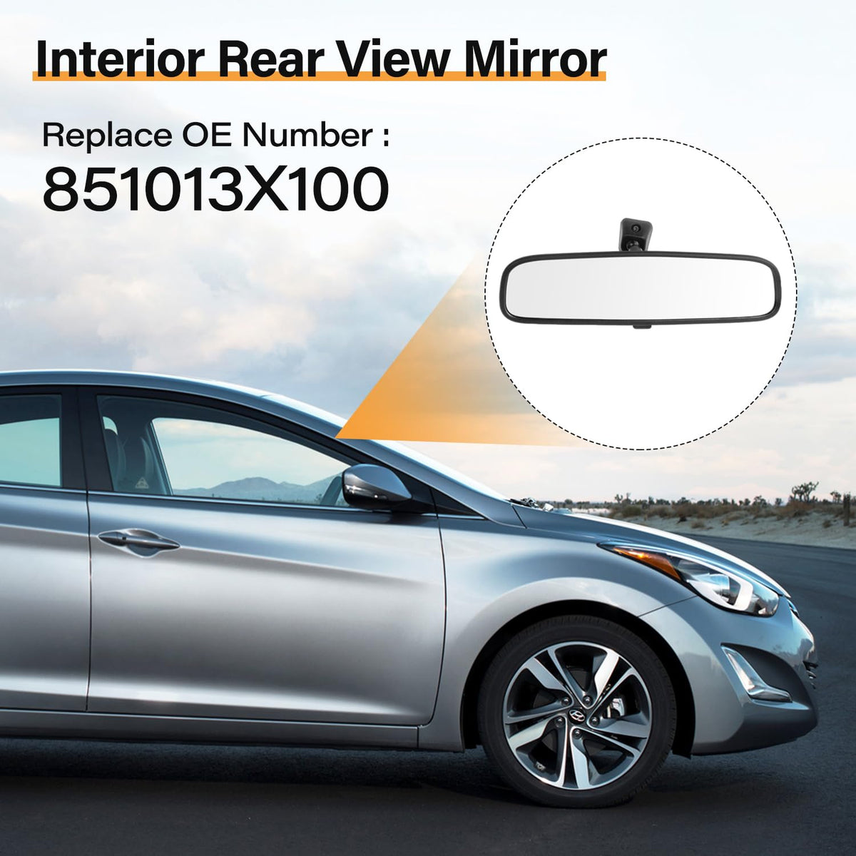 GZZTORES mirror packaging and label showing part 851013X100 benefit easy identification