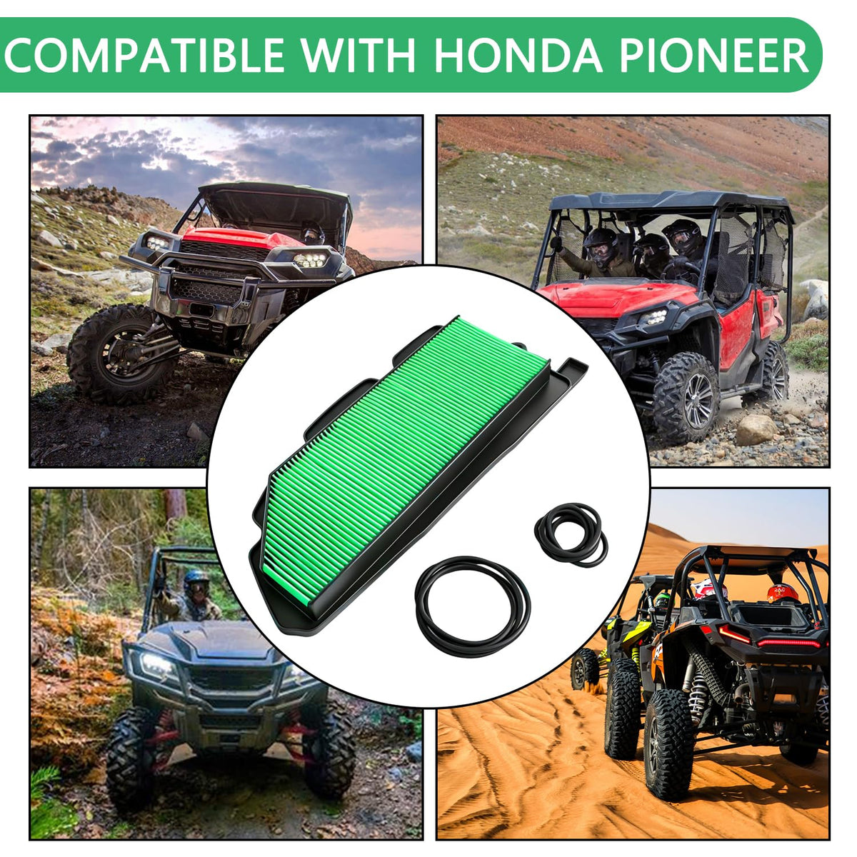 GZZTORES UTV on trail lifestyle shot showing reliable protection during dusty rides