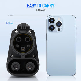 H HhaadenEV label and specs plate showing voltage, current rating, and safety certifications