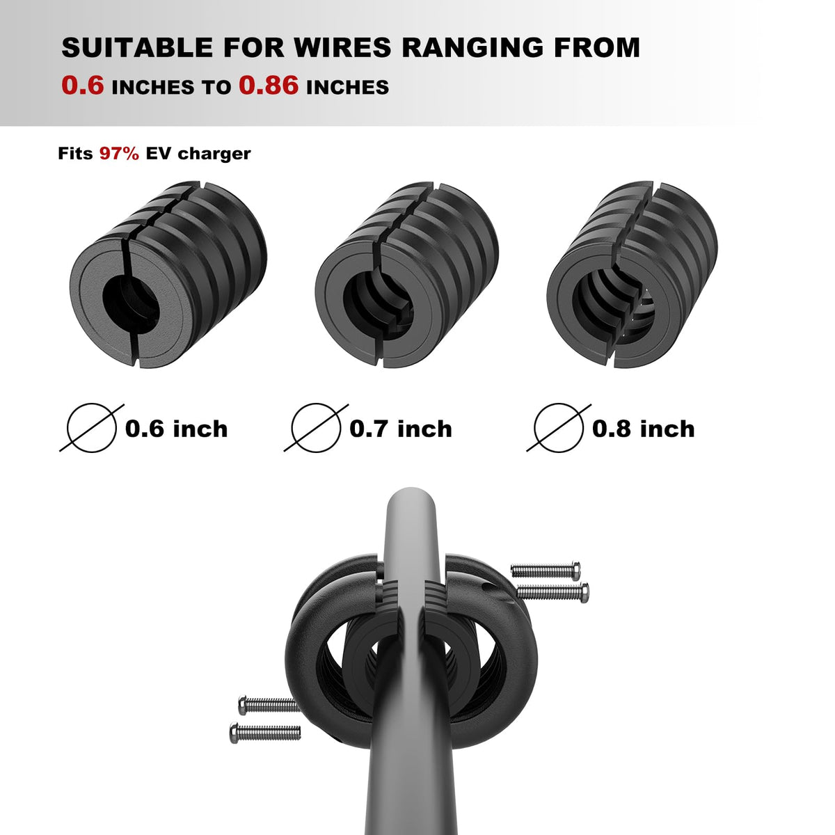 H3JANG retractor next to EV illustrating 11.5 ft reach and space-saving scale