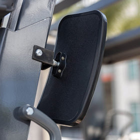 Hacus FPE mounted on forklift demonstrating improved rear visibility