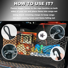 Hacyikee in use with groceries secured preventing spills and rolling