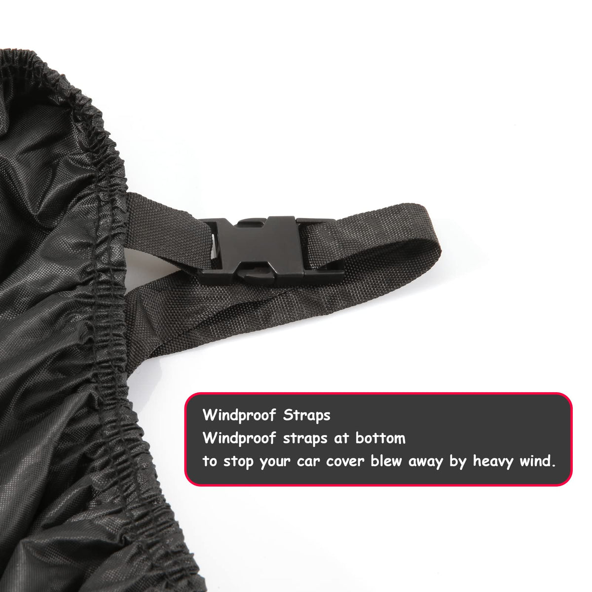 Hadieru buckle strap under vehicle prevents wind lift