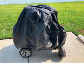 Hadieru cover in backyard storage scene keeps ride clean