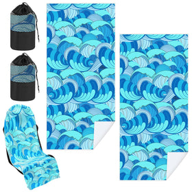Hahafelt front view showing waves pattern and two-pack, protects seats