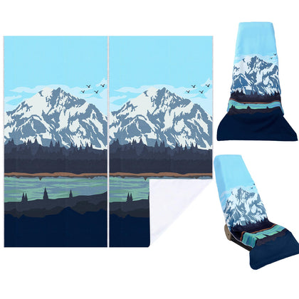Hahafelt front view of Glacier two-pack showing packaging and towel pattern, useful for quick swaps