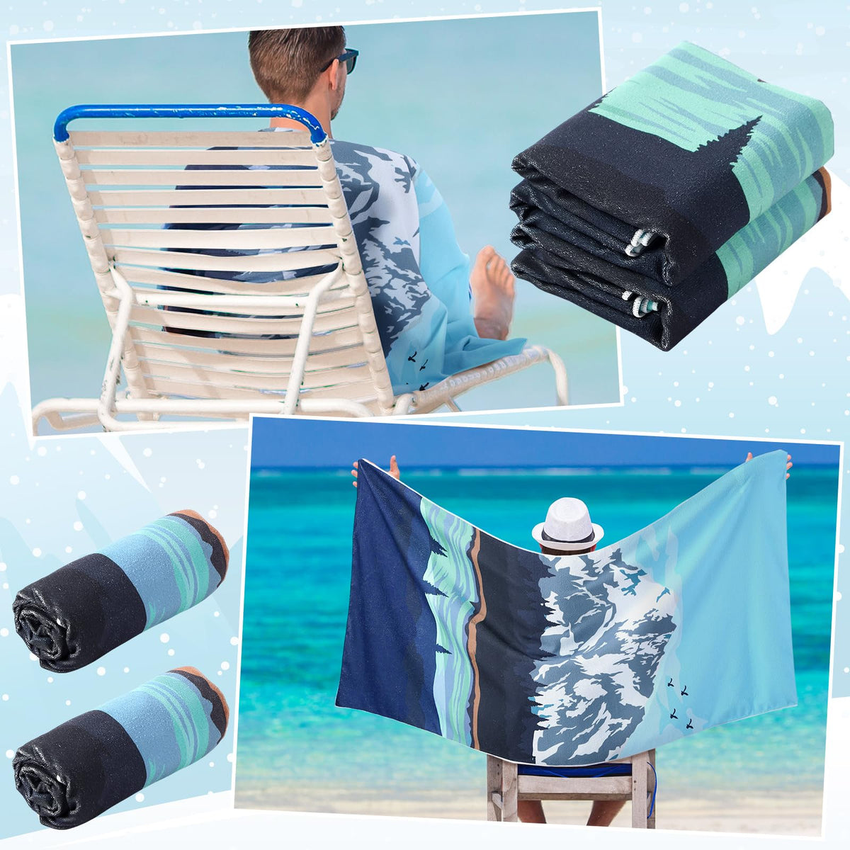 Hahafelt full towel spread across car seat demonstrating generous coverage and seat protection