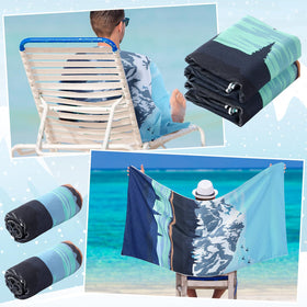 Hahafelt full towel spread across car seat demonstrating generous coverage and seat protection