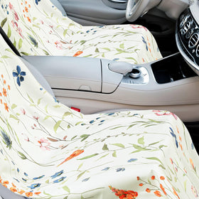 Hahafelt installed on car seat demonstrating non-slip stay-put benefit