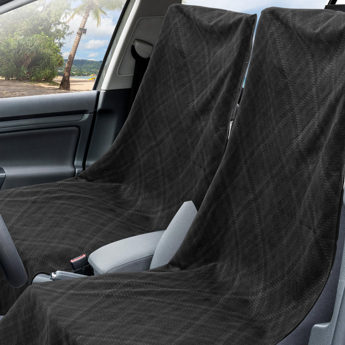 Hahafelt rolled in included bag for compact storage and portability