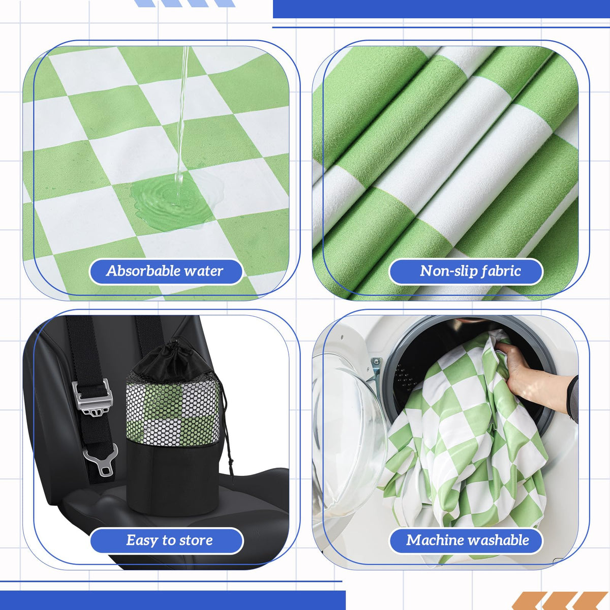 Hahafelt rolled into included storage bag, easy compact transport benefit