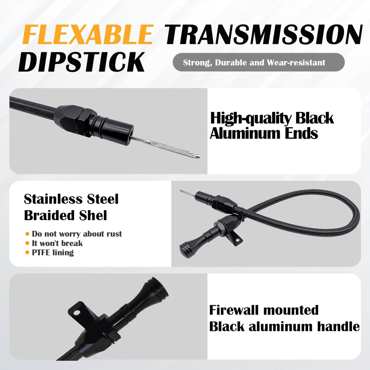 HAHAHA close-up of dipstick scale showing clear markings for accurate reads