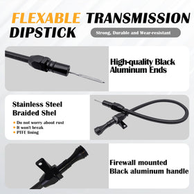 HAHAHA close-up of dipstick scale showing clear markings for accurate reads
