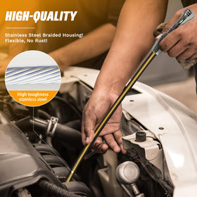 HAHAHA visible measurement markings close-up enabling quick accurate transmission checks