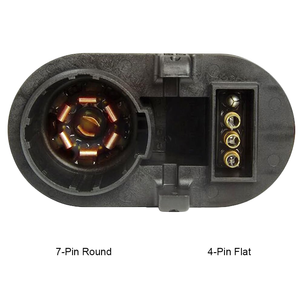 HaHeHo 7-way blade and 4-pin flat connectors showing multi-tow flexibility