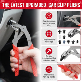 Hahihit tool removing interior trim clip to prevent panel damage