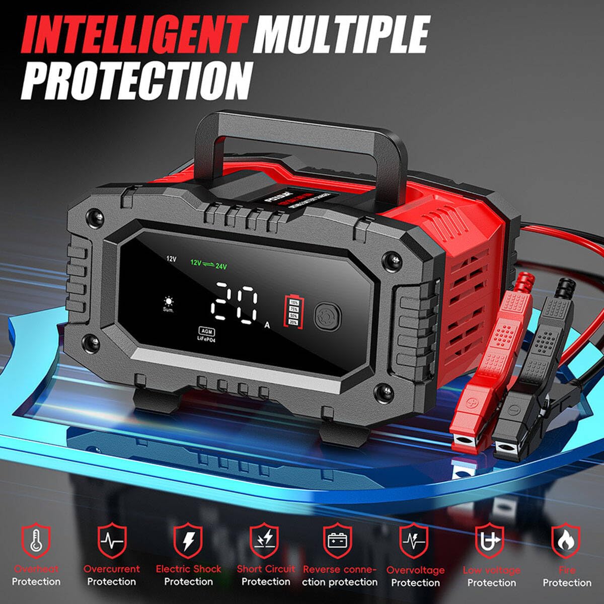Haibro label close-up with specs and safety icons for user confidence