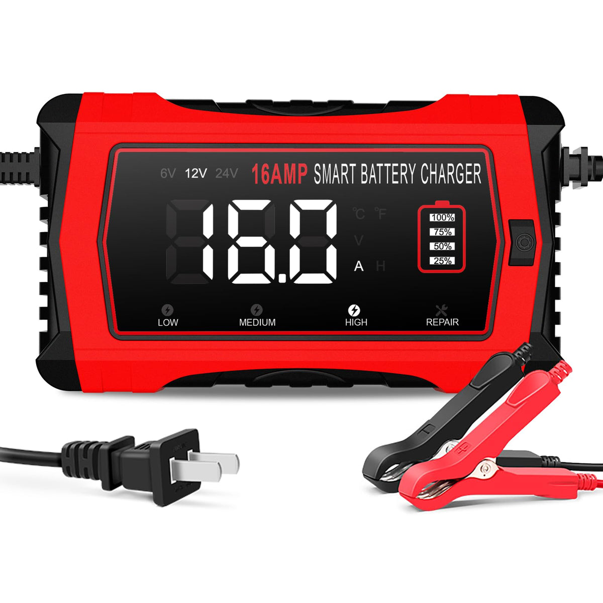 Haisito front panel LCD showing real-time charge status for clear monitoring