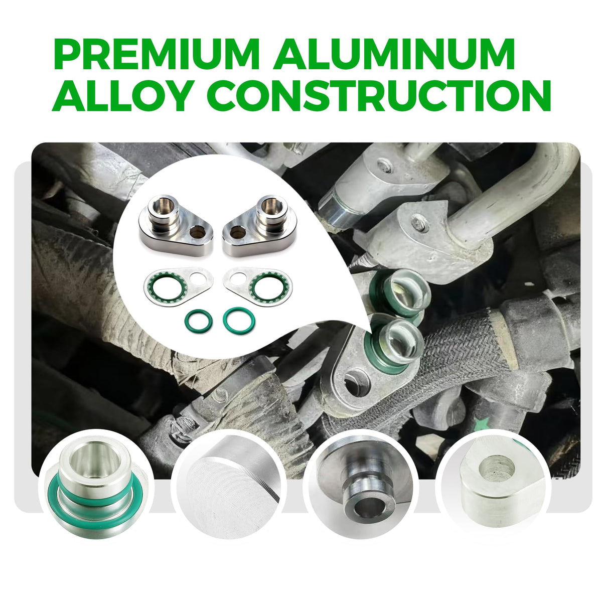 haizusai installed on a vehicle rear AC line demonstrating secure plug-and-play benefit