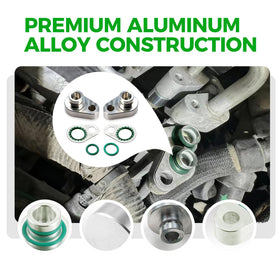 haizusai installed on a vehicle rear AC line demonstrating secure plug-and-play benefit