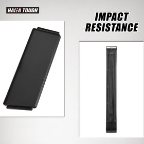 HAKA TOUGH size scale comparison next to duffel showing space-saving benefit