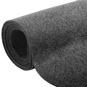 Halero grey carpet panel front view showing full coverage benefit