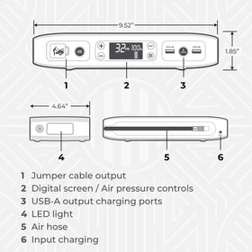 HALO Bolt Air power bank charging a phone via USB to restore devices on the go