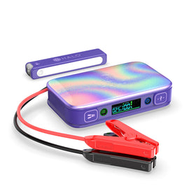 HALO Bolt PaL 1000 front view showing compact design and purple finish, ready for storage